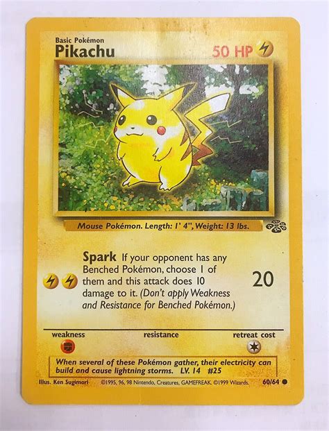 pokemon card original pikachu .